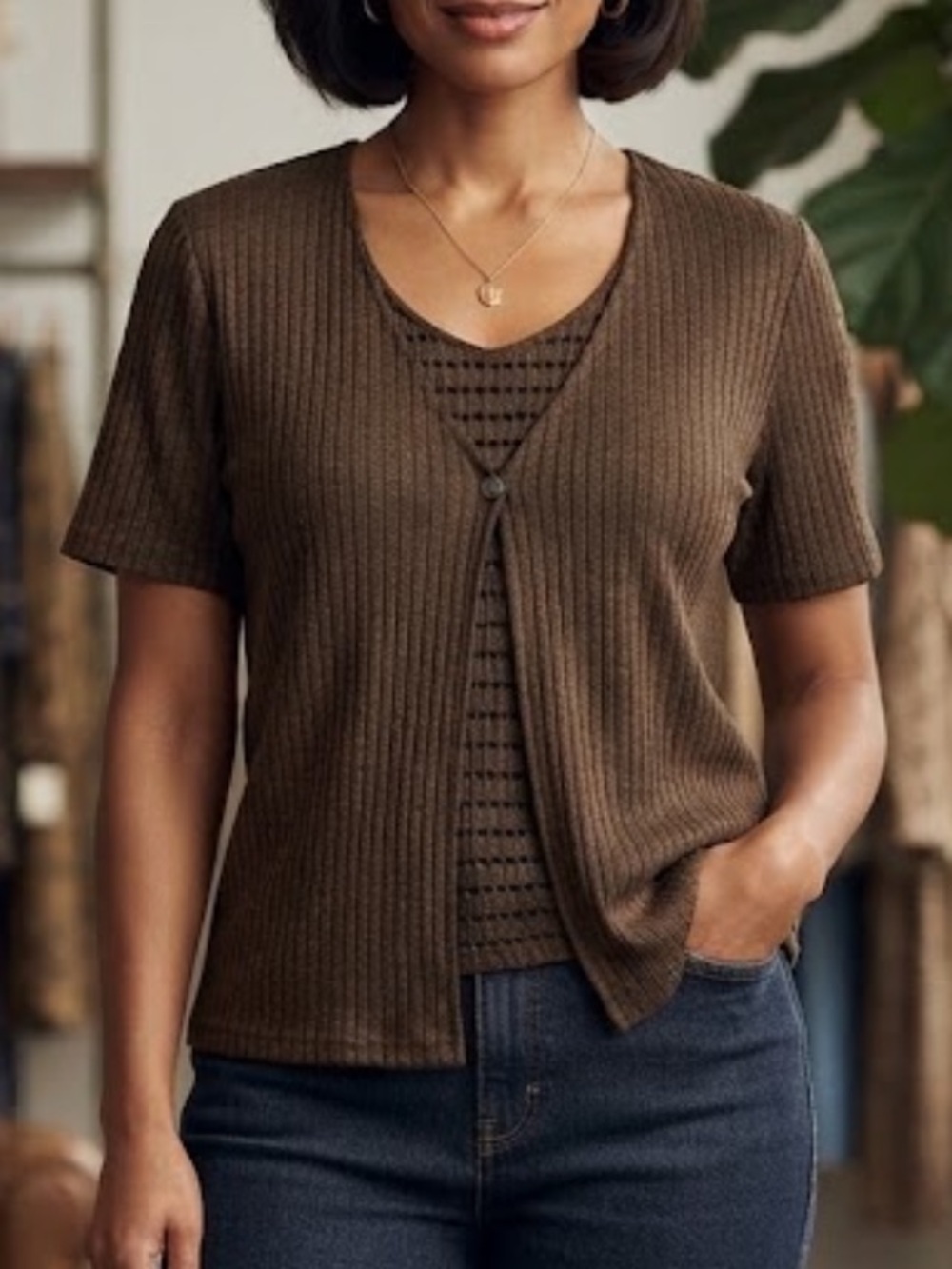 Vintage‎ Whirlaway Frocks Layered Sweater